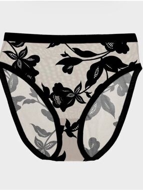 EBY Sheer High Cut, High wasted-Madam Noir-Medium-NWT